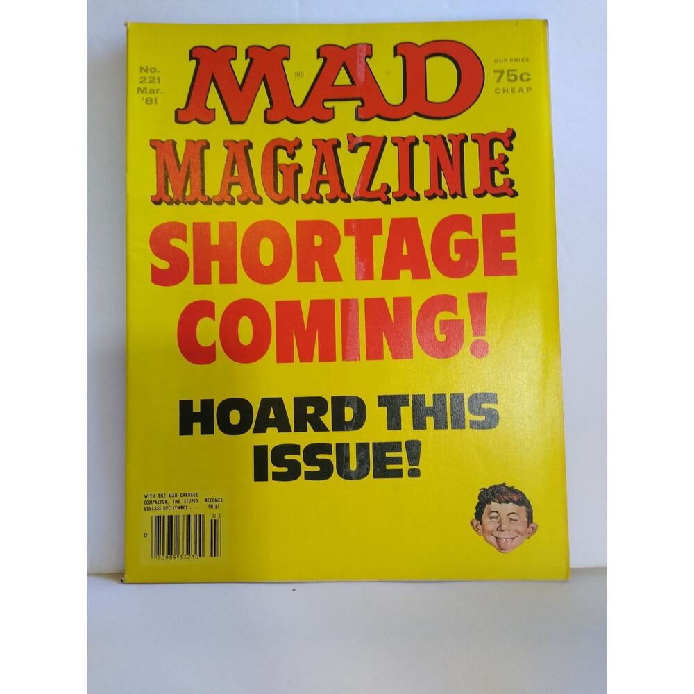 MAD Magazine #221 The Shining Trapper MD Comic Book 1981 Vintage Humor Satire